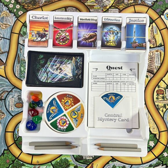 Quest of Philosophers Stone 1986 Fantasy Board Games Gang 1st Edition - NO COINS - Picture 4 of 15